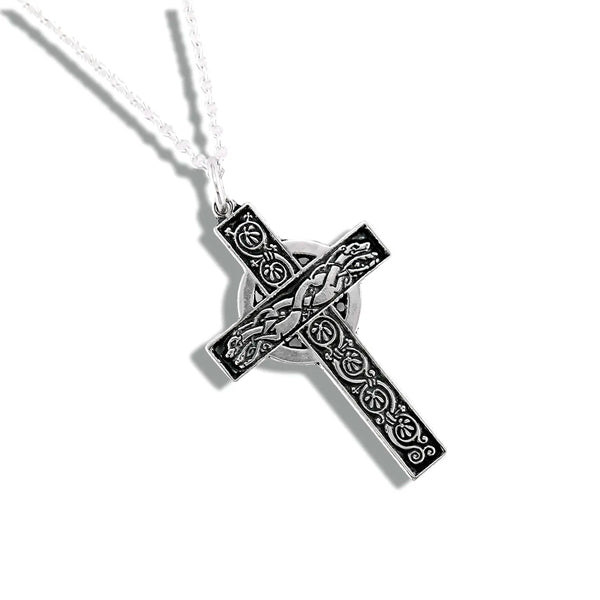 Sterling Silver Celtic Dog Cross pendant
