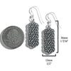 Manu Drop Earrings in Sterling Silver