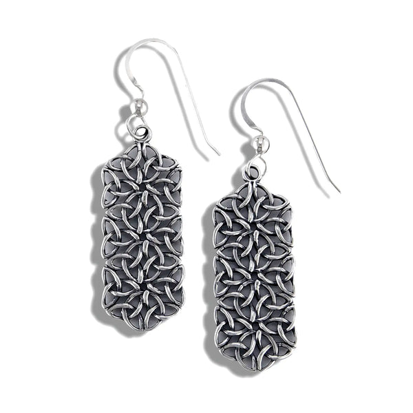 Manu Drop Earrings in Sterling Silver