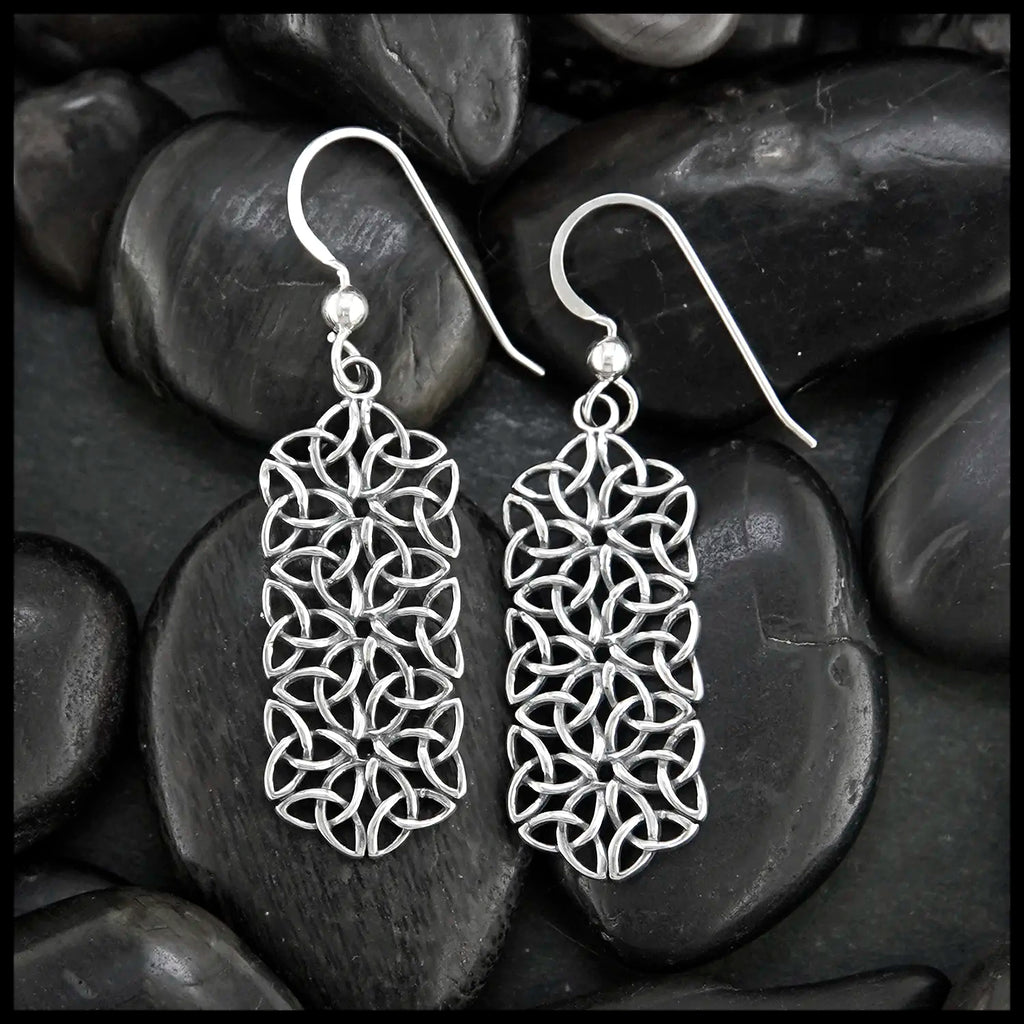 Manu Drop Earrings in Sterling Silver