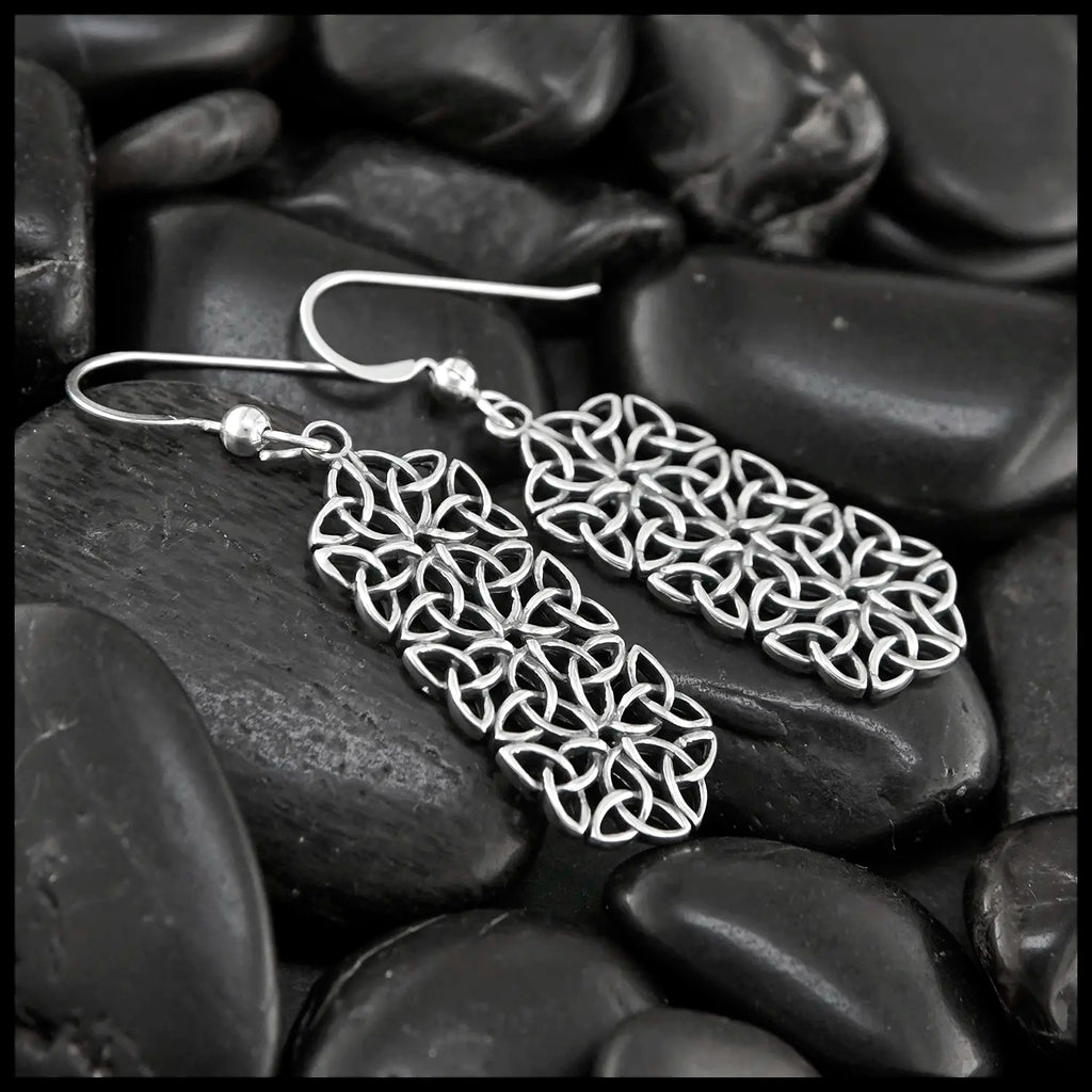 Manu Drop Earrings in Sterling Silver