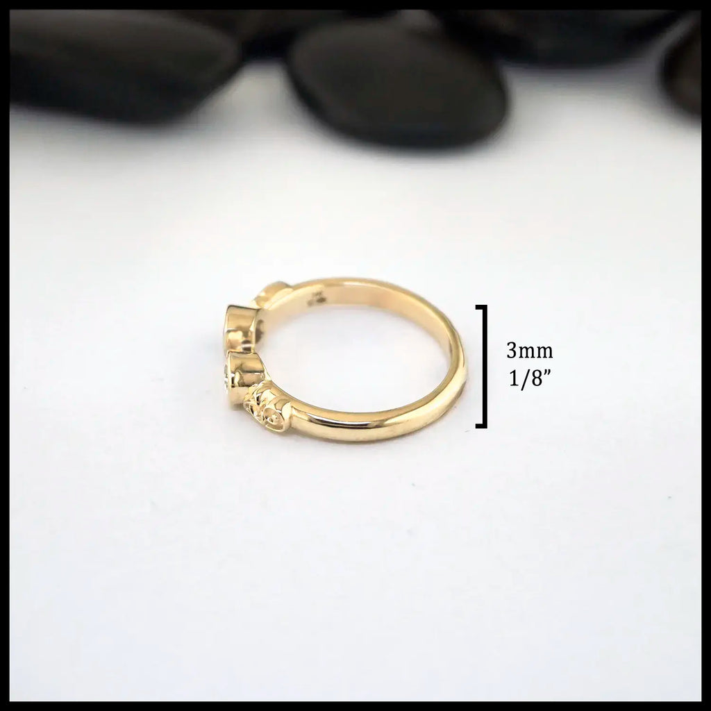 Measurements are 3mm or 1/8" width of band