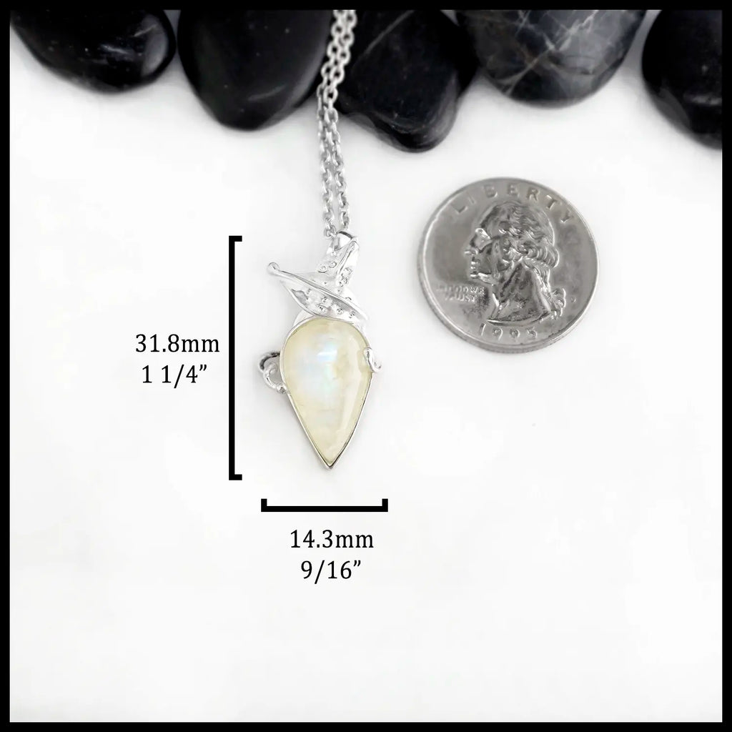 Floral Moonstone Pendant