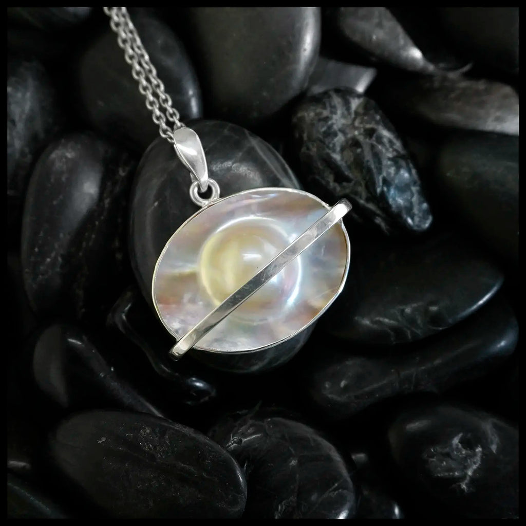 Saturn Mabe Pearl Pendant