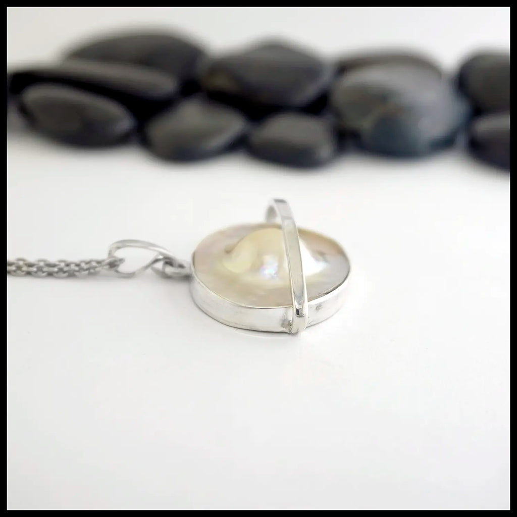 Saturn Mabe Pearl Pendant