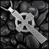 Colum Cille Pectoral Cross Pendant in Sterling Silver