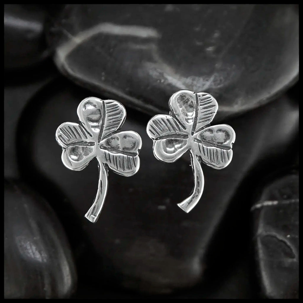 Shamrock Post Earrings Sterling Silver