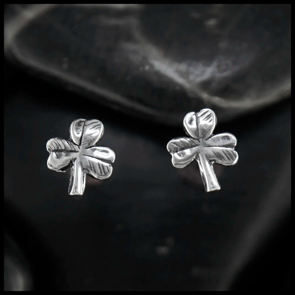 Shamrock Post Earrings Sterling Silver