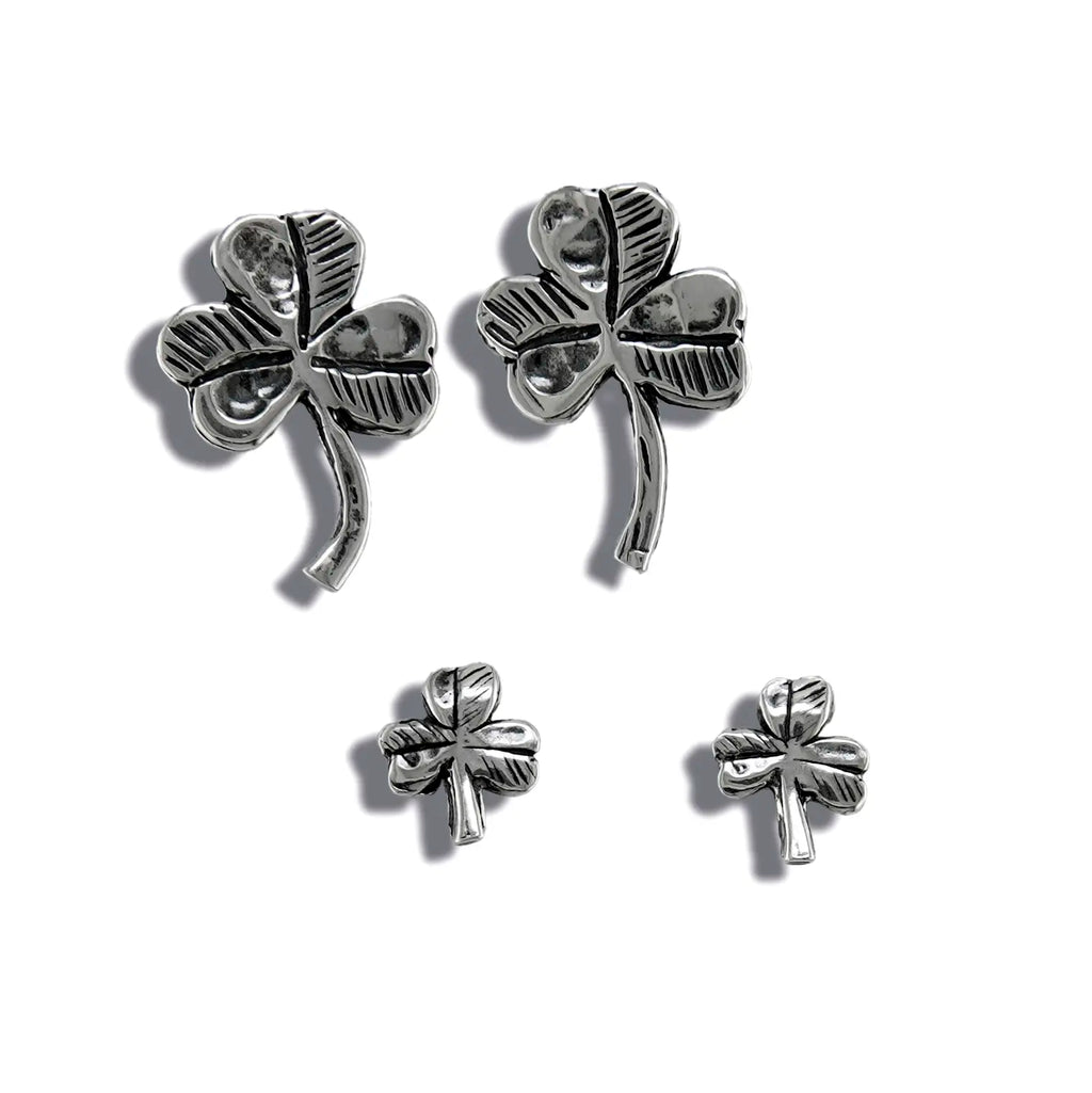 Shamrock Post Earrings Sterling Silver