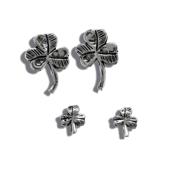 Shamrock Post Earrings Sterling Silver