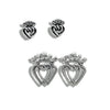 Silver Luckenbooth Post Earrings in Two Sizes