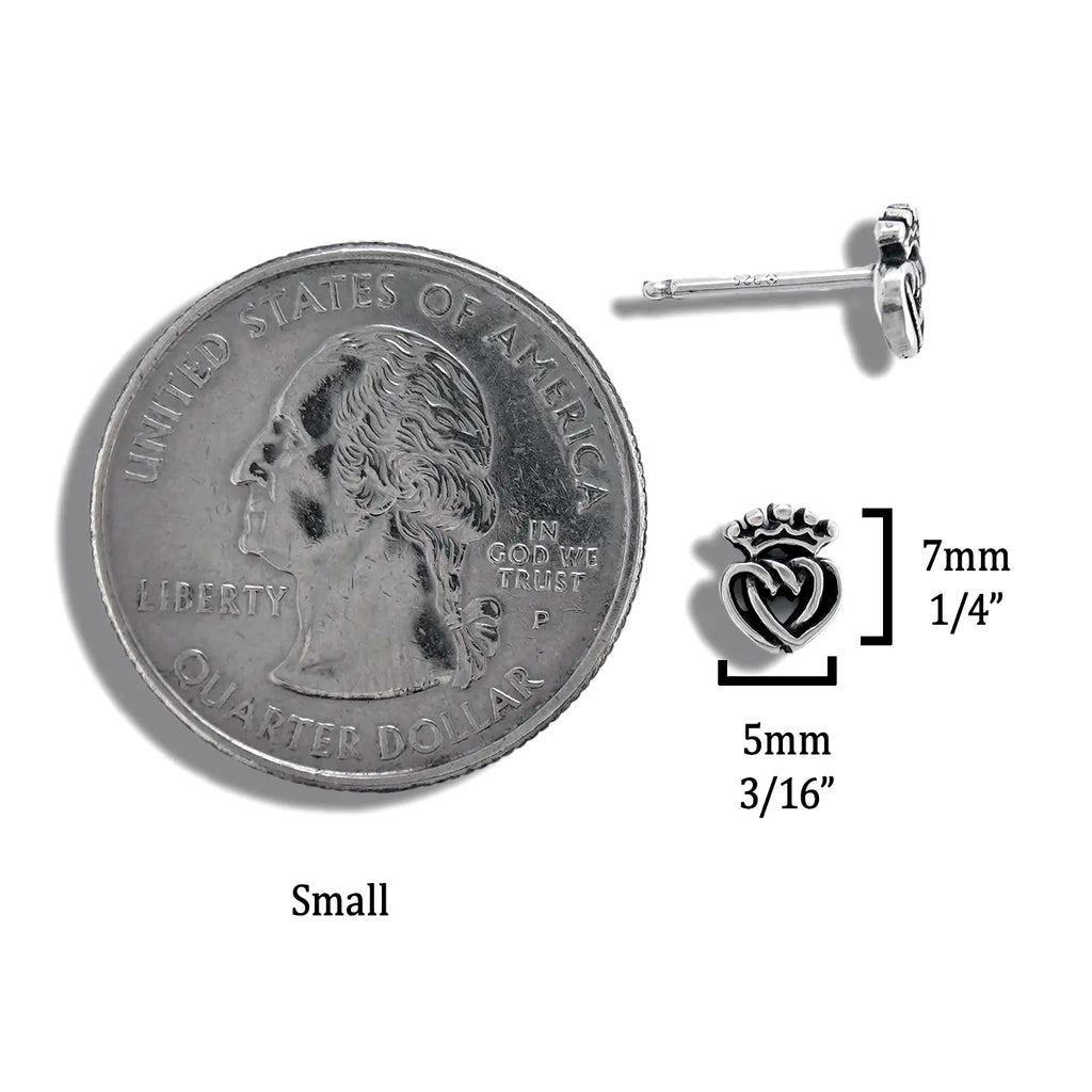 Silver Luckenbooth Post Earrings in Two Sizes