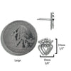 Silver Luckenbooth Post Earrings in Two Sizes