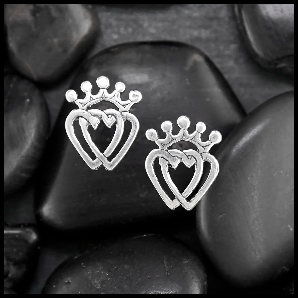 Silver Luckenbooth Post Earrings in Two Sizes