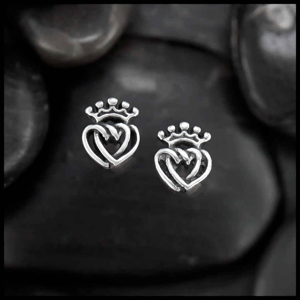 Silver Luckenbooth Post Earrings in Two Sizes