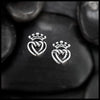 Silver Luckenbooth Post Earrings in Two Sizes