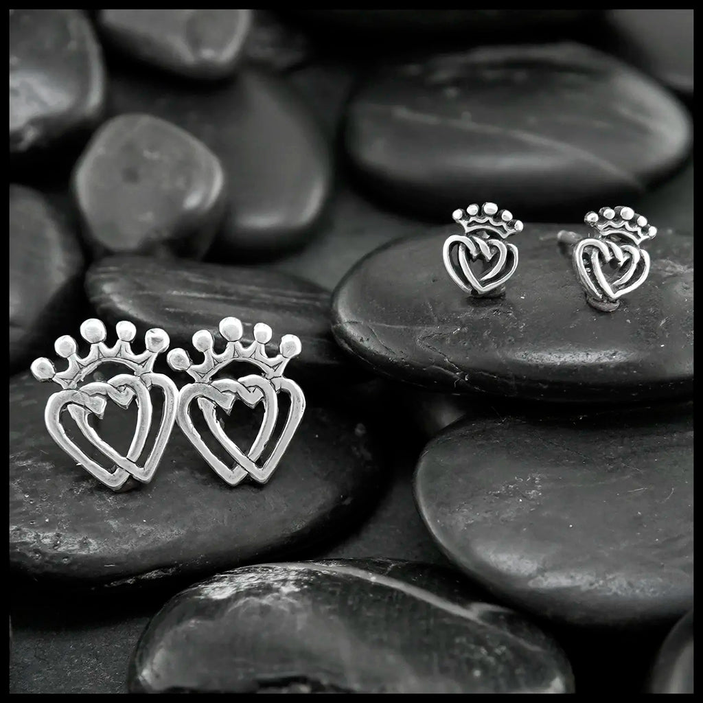 Silver Luckenbooth Post Earrings in Two Sizes