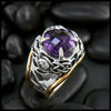 Custom Amethyst Signet Ring