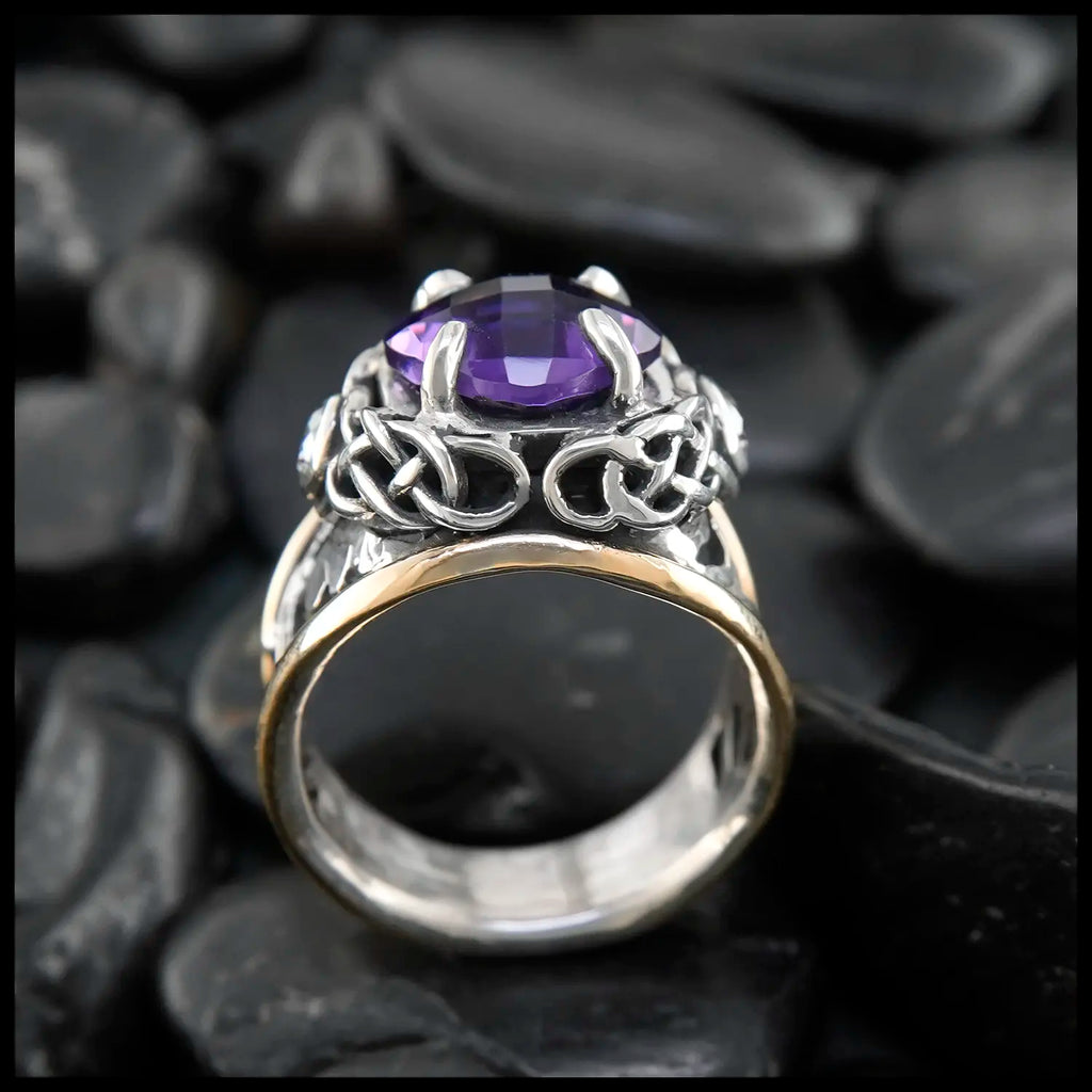 Custom Amethyst Signet Ring