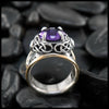 Custom Amethyst Signet Ring
