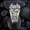 Custom Amethyst Signet Ring