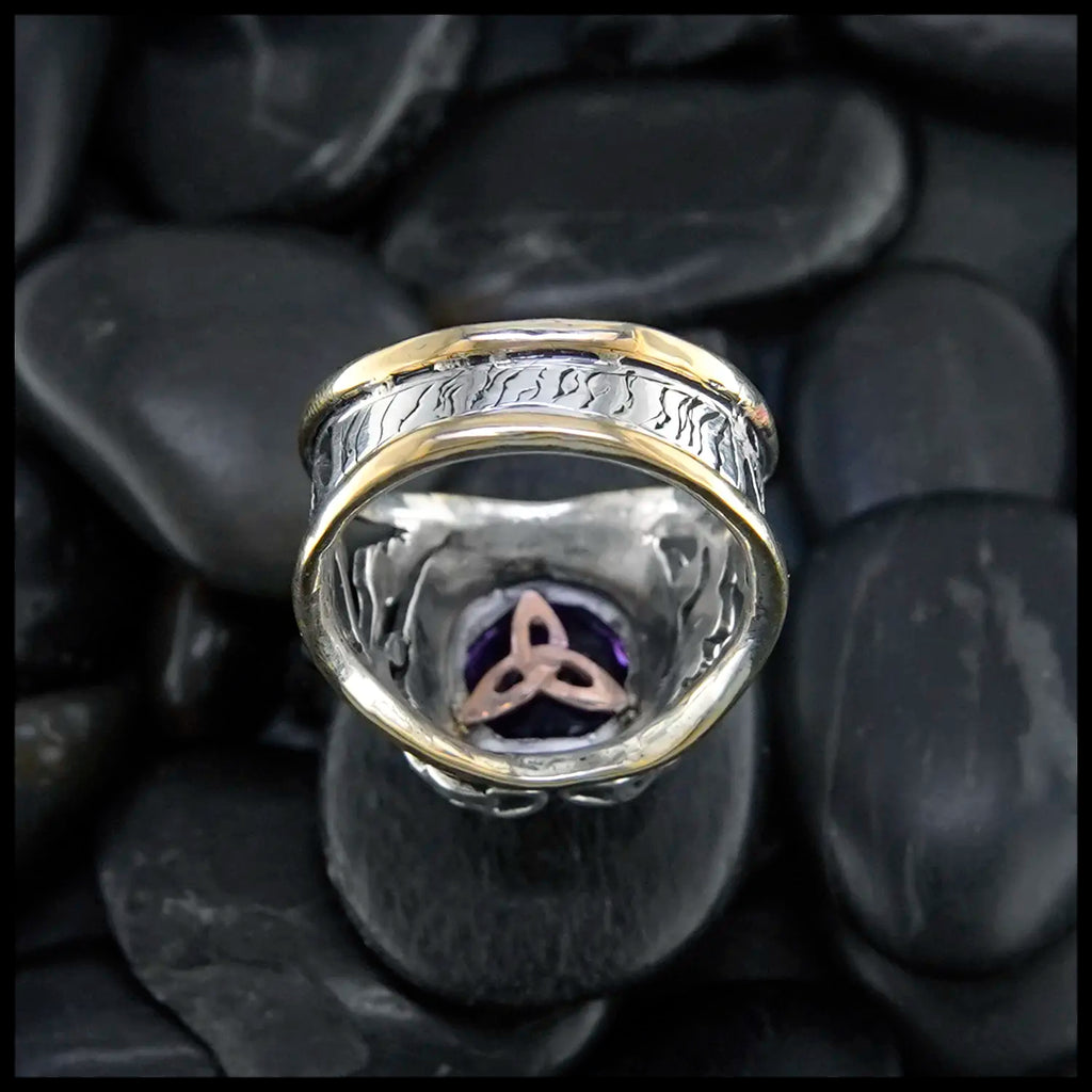Custom Amethyst Signet Ring