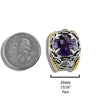 Custom Amethyst Signet Ring