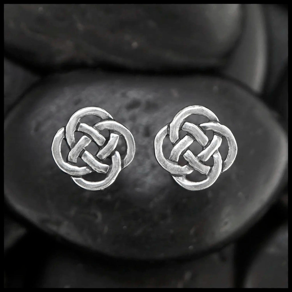 Josephine's Knot Post Earrings in Silver