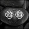 Josephine's Knot Post Earrings in Silver