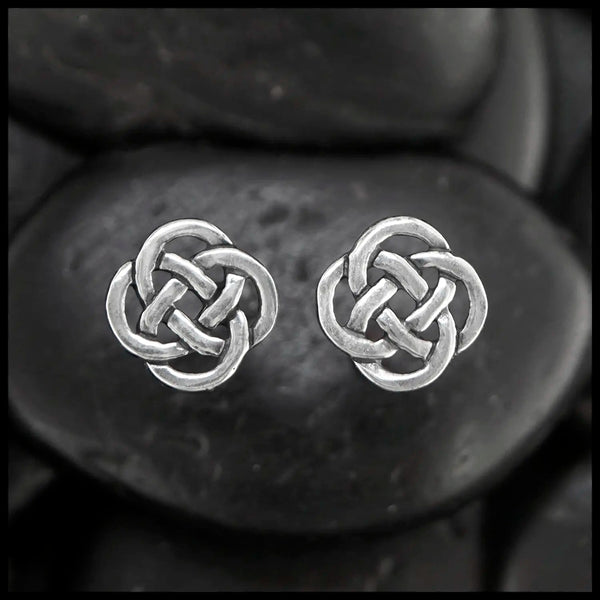 Josephine's Knot Post Earrings in Silver