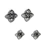 Starlight Knot Post Earrings in Silver