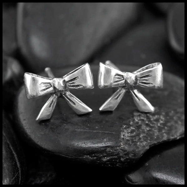 Bow Post Earrings in Sterling Silver