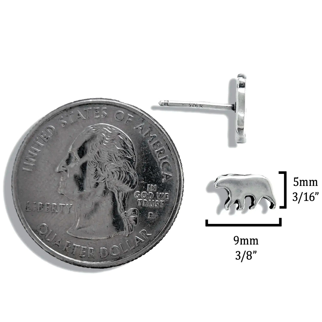 Bear Post Earrings