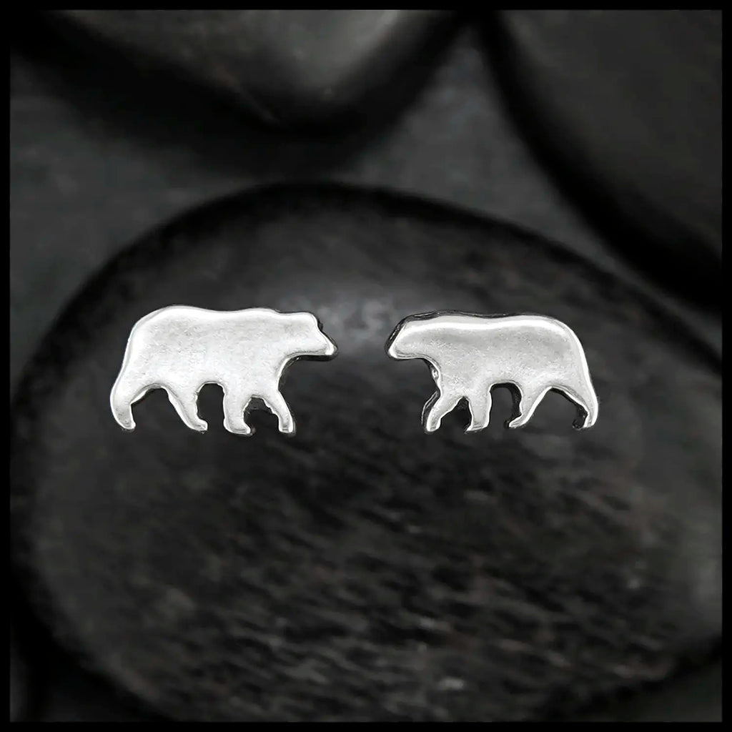 Bear Post Earrings