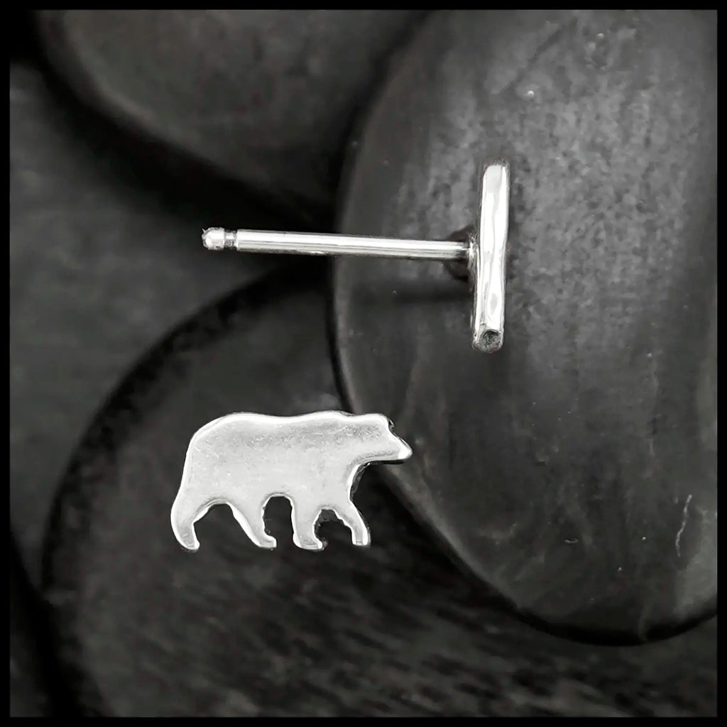 Bear Post Earrings