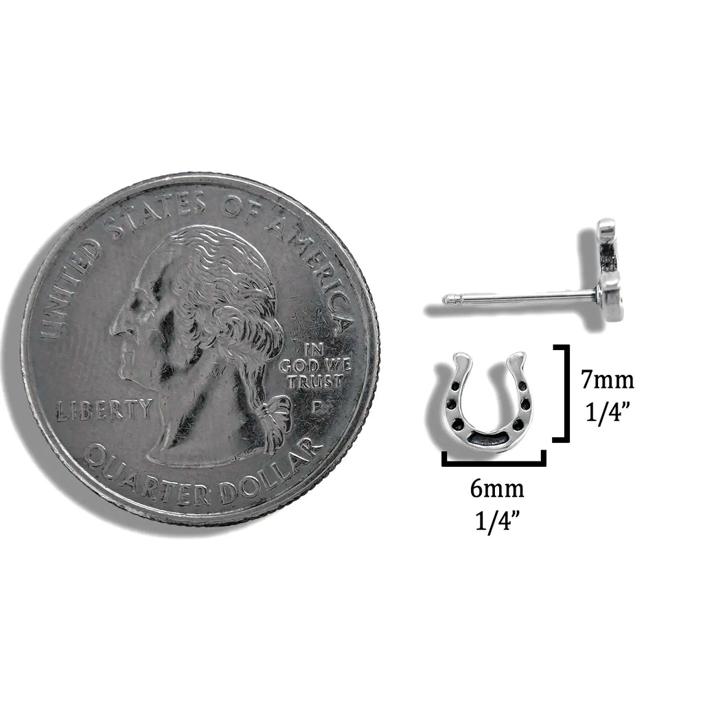 Horseshoe Post Earring