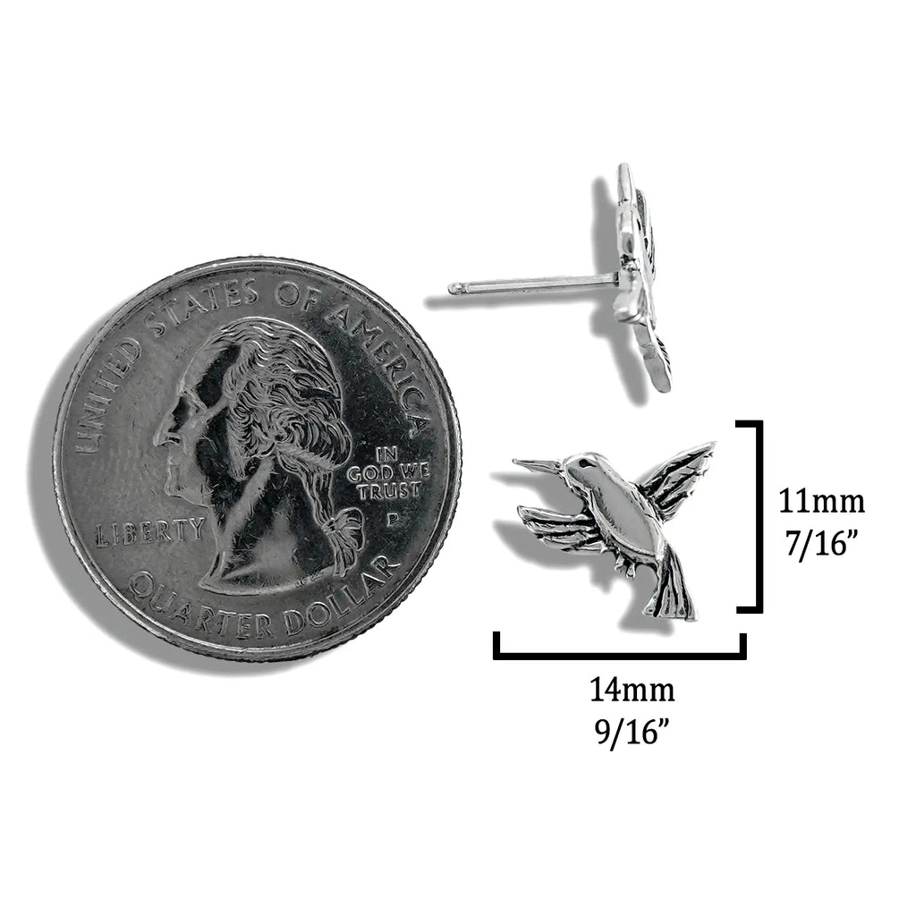 Hummingbird Post Earrings