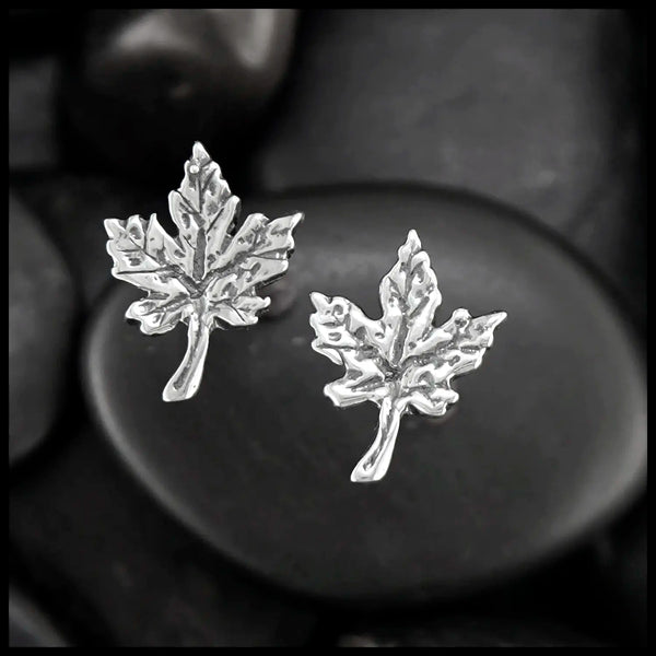 Maple Leaf Post Earrings