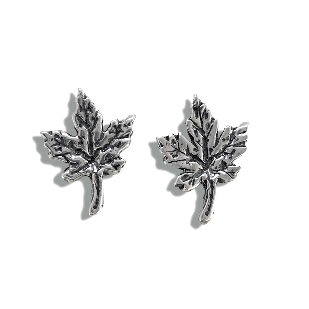 Maple Leaf Post Earrings