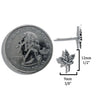 Maple Leaf Post Earrings