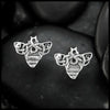 Celtic Bee Post Earrings in Sterling Silver