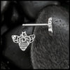 Celtic Bee Post Earrings in Sterling Silver