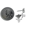 Celtic Bee Post Earrings in Sterling Silver