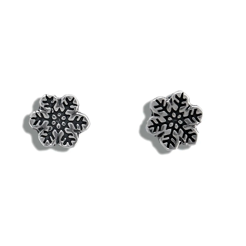 Dainty Snowflake Post Earrings