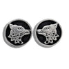 Celtic Wolf Post Earrings in Sterling Silver