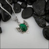 Malachite Pendant in Sterling Silver