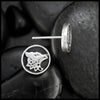 Celtic Wolf Post Earrings in Sterling Silver