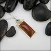 Red Jasper Pendant In Sterling Silver and 18K Gold