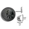 Crescent Moon Post Earrings