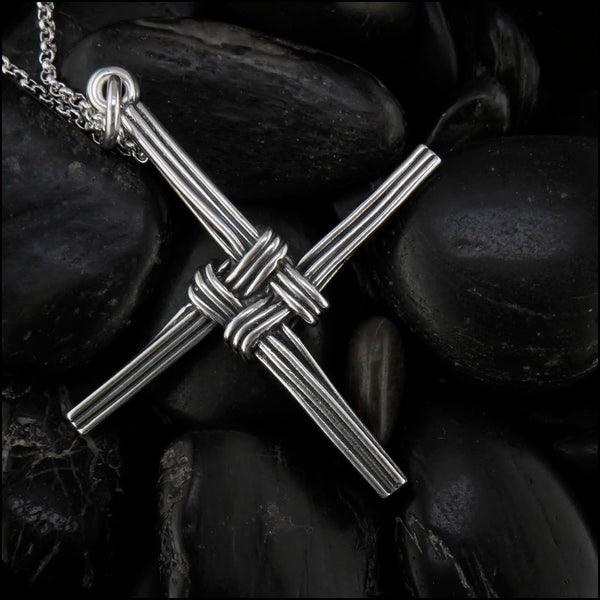 Saint Brigid's Cross in Sterling Silver- Extra Larger